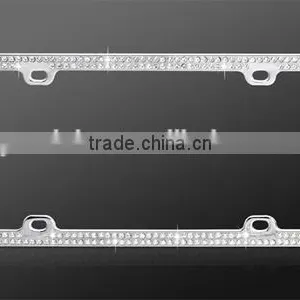 Custom Color Crystal BLING License Plate Frame Car Screws and Caps thumbnail-5