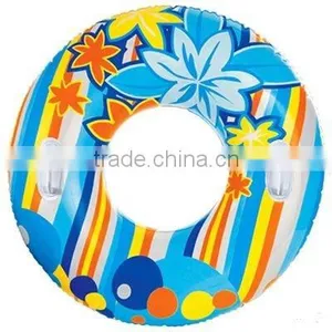 PVC Inflatalbe Swim Ring With 2 Handles thumbnail-1
