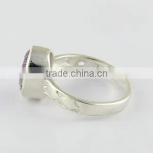 Energe Bloom Amethyst Ring, Wholesale Silver Jewelry, Indian Silver Jewelry thumbnail-3
