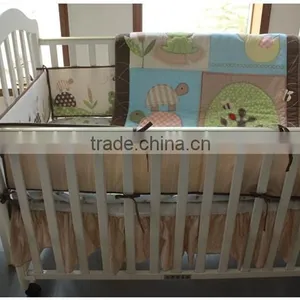 Tree and Turtle Baby Boys Bedding Set Crib Bedding Set Tree Pattern Bedding Sets From Professional Manufacturer thumbnail-4