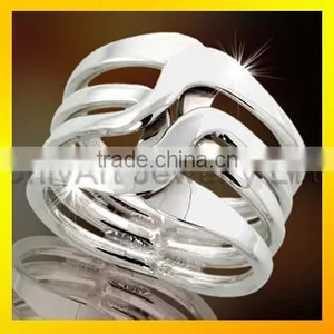 Wholesale Fashion Silver Ring Jewelry Top Quality Women Jewelry Set thumbnail-1