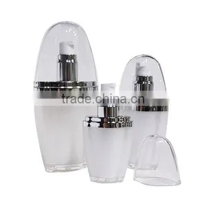 Cosmetic Dip Tube Lotion Pump Acrylic Double Walled Bottle (65DT-JY302-02) thumbnail-1