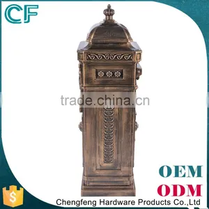 European Style Lion Decorative Free Standing Waterproof Cast Aluminum Mailbox Letter Box thumbnail-4