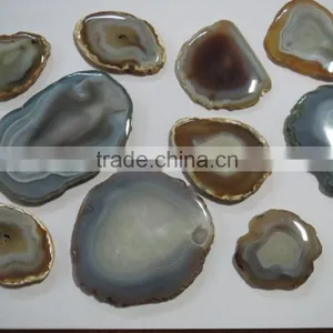 Banded Striped Botswana Agate Slices Loose Gemstones thumbnail-1