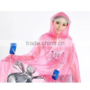 Bicycle Large Transparent Brim Thickened Transparent Fashion Raincoat and Increase thumbnail-4