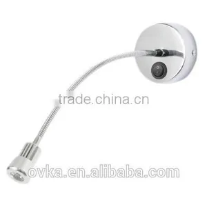 Facotry SALE 3W Led Wall Sconce Light for Hotel Indoor Lighting With Flexible Gooseneck thumbnail-1