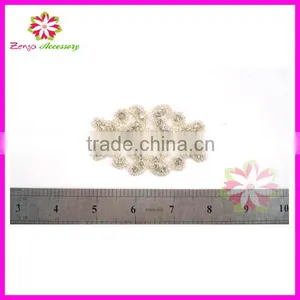 Garment Crystal Applique Patch, Crystal Rhinestone Applique, Crystal Embellishments Rhinestone Applique for Bridal Trimming thumbnail-1