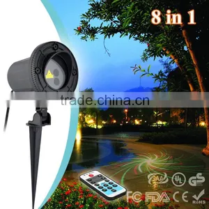Hot RGB Garden Lighting 8 Patterns Outside Laser Light Indoor Home Xmas Tree thumbnail-1