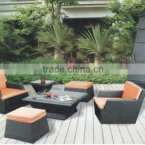 2016 New Design Outdoor Resin Wicker Coffee Shop Sofa Set thumbnail-3