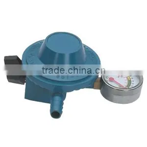 High Quality LPG Regulator Valve With Meter, Zinc Alloy Gas Valve With Child Lock Switch thumbnail-1