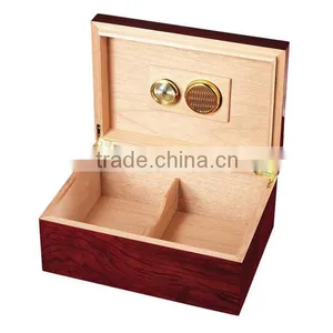 Customizable Luxury Portable Wooden Cigar Box Humidor thumbnail-2