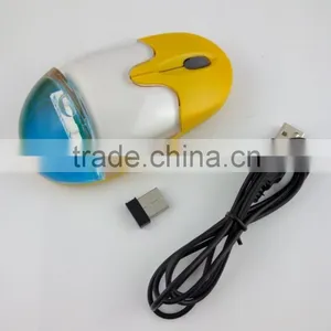 Computer Gift Wireless Liquid Aqua Mouse With Rechargeable Lithium Battery thumbnail-2