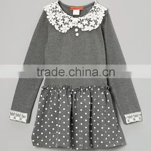 Cotton Stripes Hot Sale Kids Shirts Lovely Girls T Shirts Vertical Stripes Long Sleeves t Shirt Kids thumbnail-3