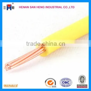 600V Single Core Cu/pvc 600v Insulated Pvc Copper Strand TW THW Cable Wire thumbnail-1