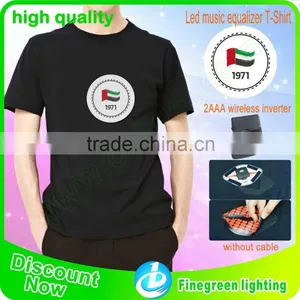 Electroluminescent Equalizer Panel for t Shirt thumbnail-2
