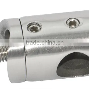 Handrail Crossbar Stainless Steel 40*40mm 4 Way Pipe Square Tube Connectors thumbnail-1