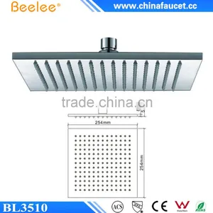 10'' 12'' 14'' 16'' Square Brass Wall Mounted Spa Waterfall Shower Head thumbnail-1