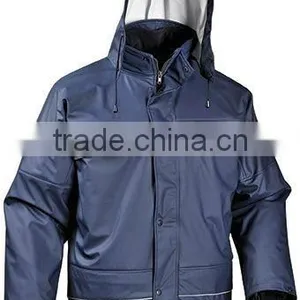 PU Rain Quited Parka for Men thumbnail-1