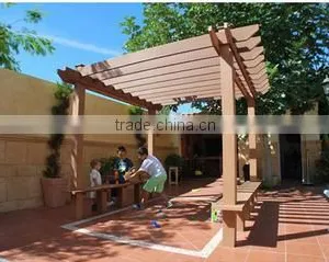 JFCG Weather Resisitent WPC Material Outdoor Pergola Outdoor Corridor thumbnail-2