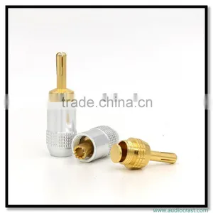 Gold Plated Self Locking Banana Plug 24K Banana Connectors thumbnail-5