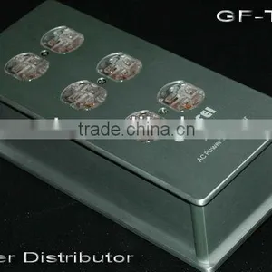 AC Power Supply Distributor Aluminum 6 Outlet Audio Grade Red Copper Socket thumbnail-1