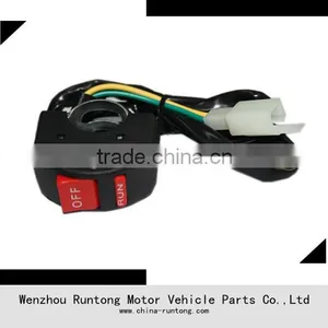 Black Motorcycle Fog Light Switch 7/8" Handlebar 12v DC Electrical System. thumbnail-2