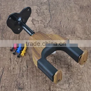 Auto Lock Wall Hanger Type Wooden Guitar Hanger thumbnail-1