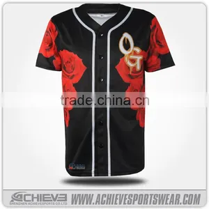 Factory Supply Cheapest Baseball Shirt thumbnail-2
