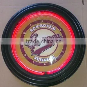 Plastic FrameDouble Neon Tube ClockOEM thumbnail-1