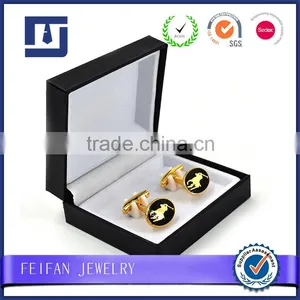 Special Export Trade PU Leather Men Cufflinks Box Jewelry Storage Box Quality Choice thumbnail-3