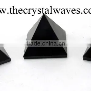 Wholesale Black Obsidian Pyramid thumbnail-1
