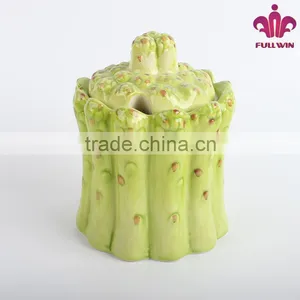 Factory Price Ceramicware Ceramic Canister With Bamboo Sprout Design thumbnail-5