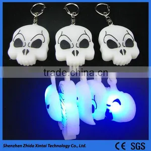 Promotional Giveaways Funny Silicone Led Glow in the Dark Keychain thumbnail-3