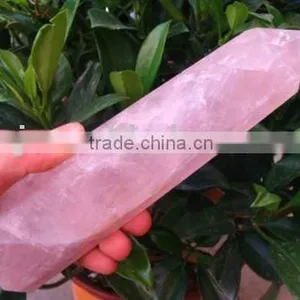 Natural Rock Rose Quartz Point thumbnail-1