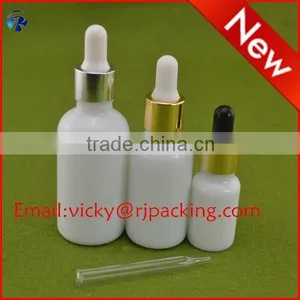 White Porcelain Glass Bottle/fancy Glass Dropper Bottle/essential Oil Bottle thumbnail-1