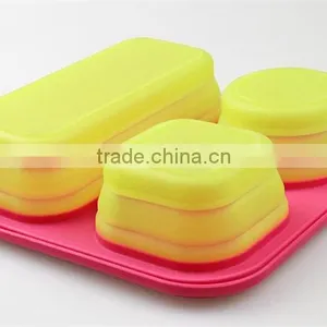 3 Cavity Silicone Bowl With Lid,colorful and Non-toxic Silicone Bowl, FDA Silicone Bowl thumbnail-1
