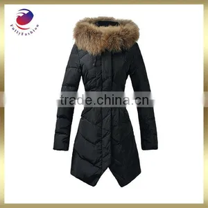 Girls Down Filled Winter Coat Black Long Winter Coat thumbnail-1