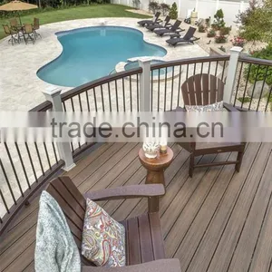 Tiles for Pools Prices 140*23*2200mm Wave Board High Density Wpc Composite Wood Deck Covering thumbnail-2
