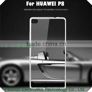 For Huawei P8 Max Ultra Thin TPU Case , Soft Clear Tranparent Crystal Gel Silicone Back Cover Case For Huawei P8 Case thumbnail-4