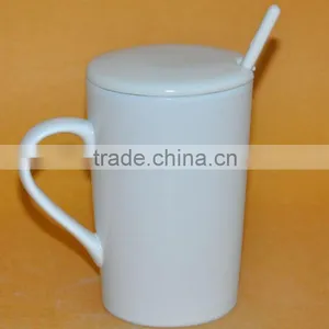 White Porcelain Coffee Mug Low Price With Handle thumbnail-1