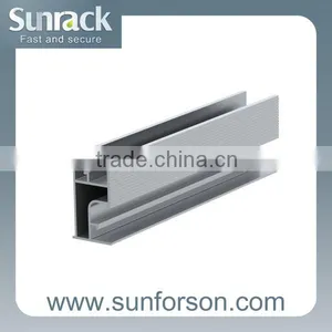 6005 Aluminum Extrusion Solar Support Mounting Rails thumbnail-2