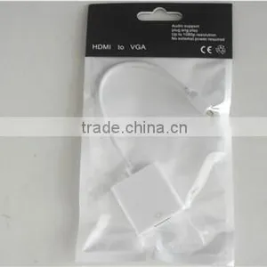 White Color Micro HDMID Male to VGA Female Cable Adapter Top Quality thumbnail-3