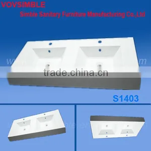 SIMBLE Gel Coated Cultured Marble Washing Basin thumbnail-1
