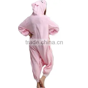 New Pink Pig Adult Best Seller Full Body Party Costume thumbnail-3