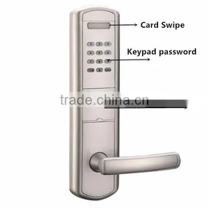 Silver/Gold Hotel Keyless Door Lock With Password Keypad thumbnail-3