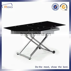 Space Saving Foldable Glass Dining Table thumbnail-3