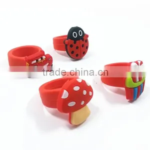 Cartoon Finger Rings/cute Rubber Rings/promotional Soft Pvc Finger Rings thumbnail-1