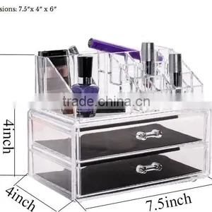 Customize Fashion Clear Multi Drawers Acrylic Makeup Box Cosmetic Makeup Organizer thumbnail-2
