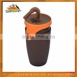 Plastic Fancy Fashion Designed Spin Cup Sport Bottle thumbnail-3