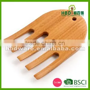 High Quality Bamboo Wood Salad Server, Salad Fork thumbnail-2